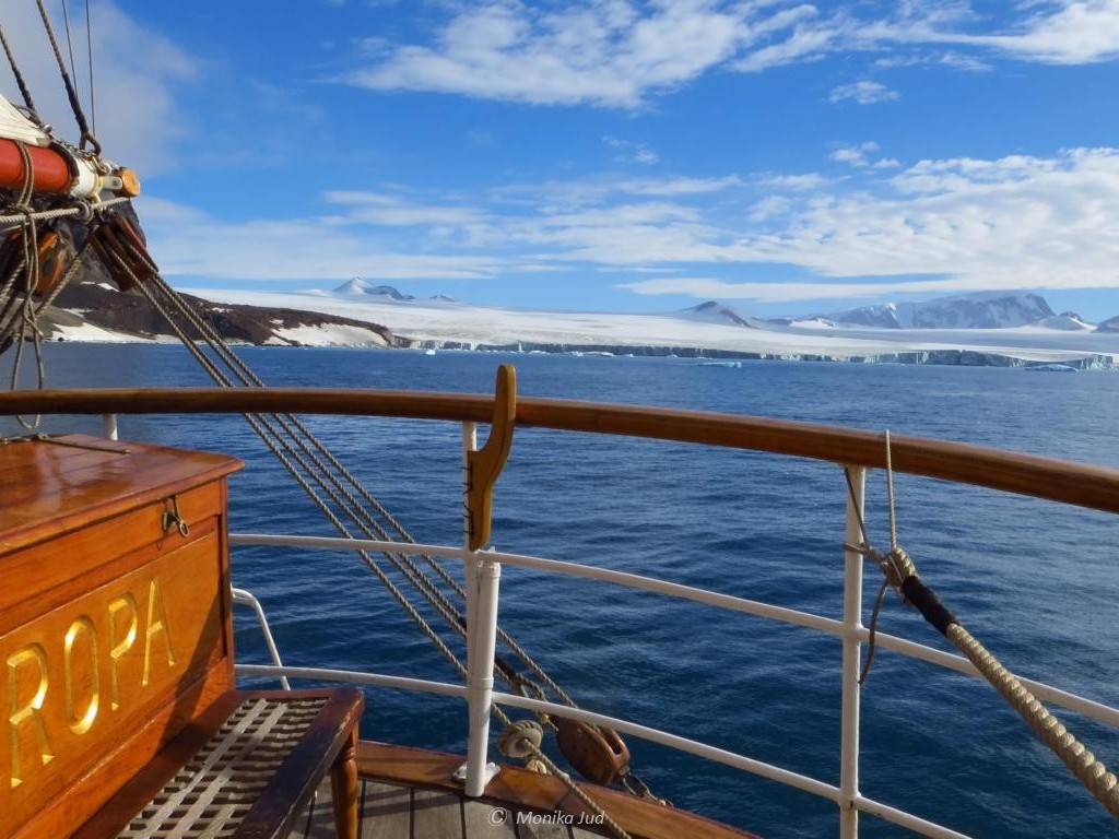 Bark Europa: Abschied von Antarktika