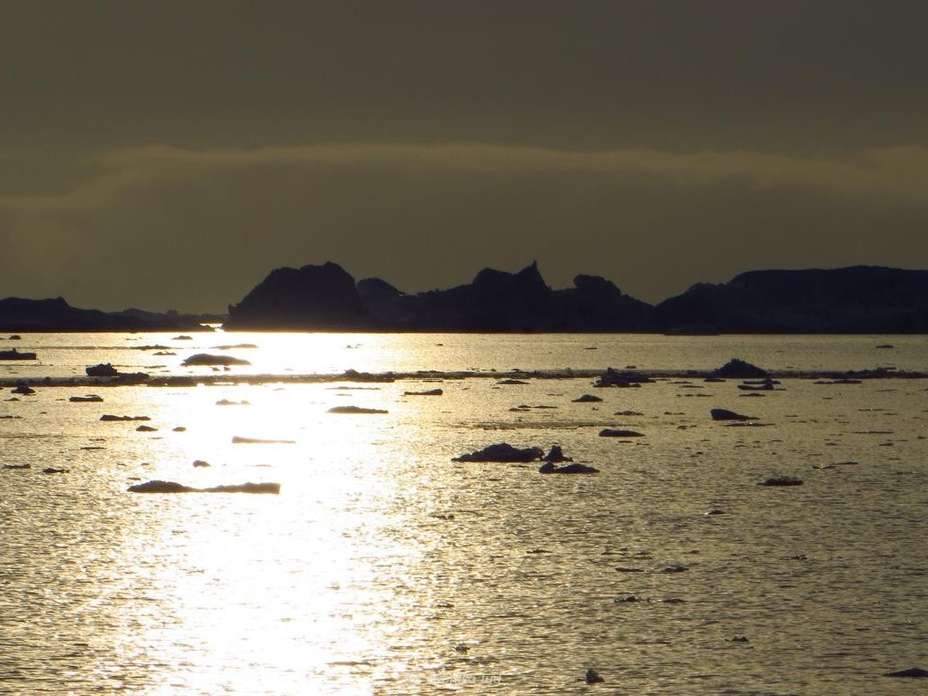 Sonnenuntergang im Weddell-Meer