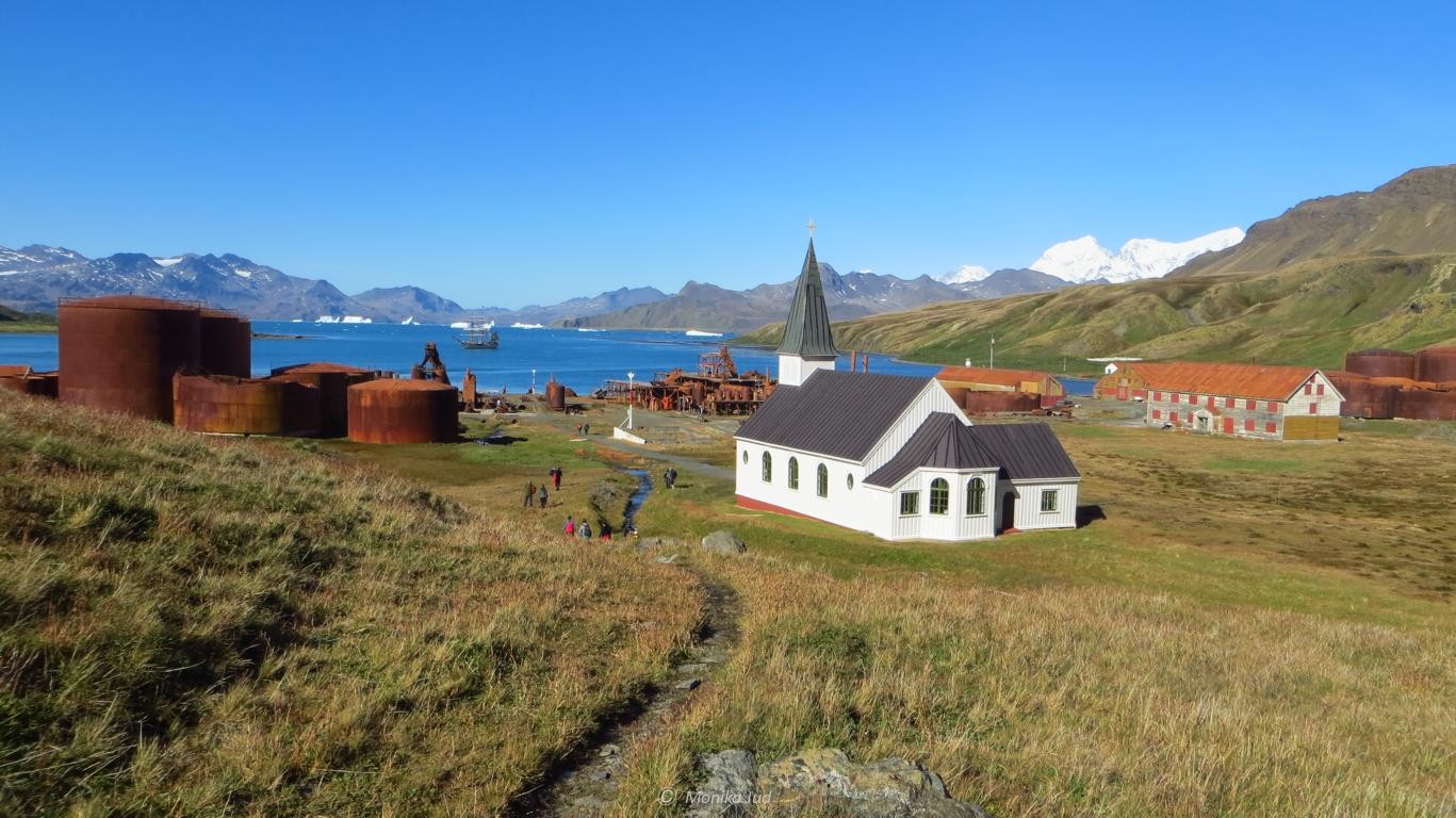 01. April, Wanderung nach Grytviken AntarktisSegeln